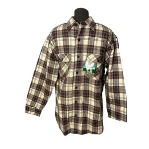 Vintage Men’s Store Perma Prest Dead stock Quilted Plaid Shacket Size Large Tall